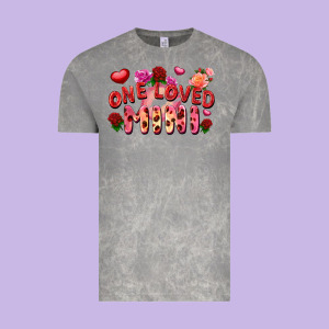 One Loved Mini Valentine's Day Vintage Tee Designed By Fadigitalartstudio