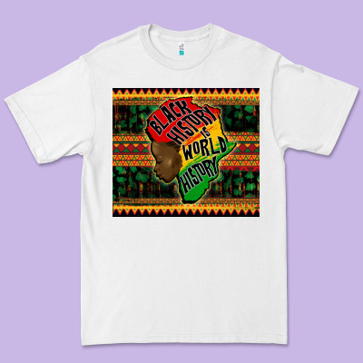 Black History Is World History Premium Tee Designed By Cowgirlartshop