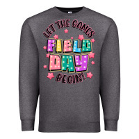 Charcoal Heather field day let the games begin Premium Sweatshirt - JahusDesignShop