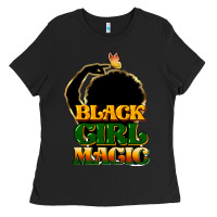 Black Black magic girl Ladies Tee - HowdyJamesFarm