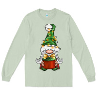 Matcha Christmas Gnome With Gift Long Sleeve Tee - BundleAndBundleShop