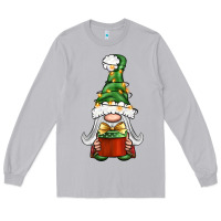 Moon Dust Christmas Gnome With Gift Long Sleeve Tee - BundleAndBundleShop