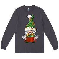 Smoke Christmas Gnome With Gift Long Sleeve Tee - BundleAndBundleShop
