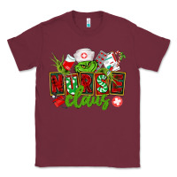 Burgundy nurse claus christmas Classic Tee - CowGirlArtShop