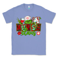 Colony Blue nurse claus christmas Classic Tee - CowGirlArtShop