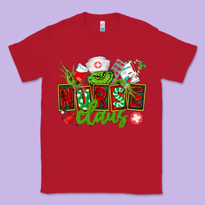 Nurse Claus Christmas Classic Tee Designed By Cowgirlartshop