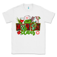 White nurse claus christmas Classic Tee - CowGirlArtShop