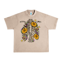French Oak Mardi Gras chest sunflowers skeleton Urban Heavy Tee - FaDigitalArtStudio