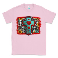 Bubblegum Pink Christmas cross with background Classic Tee - Jasminsmagicworld