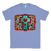 Colony Blue Christmas cross with background Classic Tee - Jasminsmagicworld