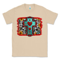 Mushroom Christmas cross with background Classic Tee - Jasminsmagicworld