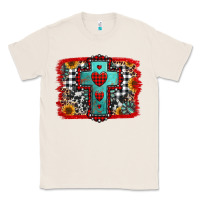 Natural Christmas cross with background Classic Tee - Jasminsmagicworld
