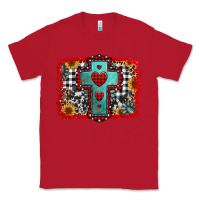 Red Christmas cross with background Classic Tee - Jasminsmagicworld