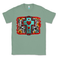 Sage Christmas cross with background Classic Tee - Jasminsmagicworld