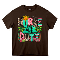 Chocolate Brown nurse off duty summer break Heavy Core Tee - RanaPortraitStore