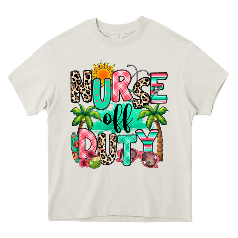 Nurse Off Duty Summer Break Heavy Core Tee by RanaPortraitStore | Teevron