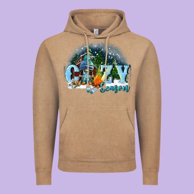 Cozy Season Vintage Hoodie Designed By Fadigitalartstudio