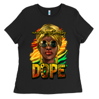 Black Unapologetically dope afro Ladies Tee - HowdyJamesFarm