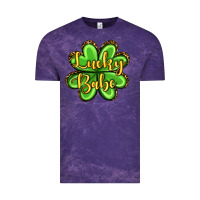 Cloud Purple St. Patrick's Lucky babe Vintage Tee - OliviaCreatesArt