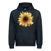 Navy watercolor sunflower Urban Hoodie - JahusDesignShop