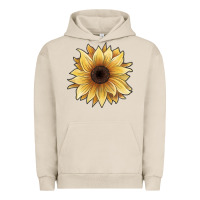 Pigment French Oak watercolor sunflower Urban Hoodie - JahusDesignShop