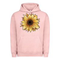 Pigment Salmon watercolor sunflower Urban Hoodie - JahusDesignShop
