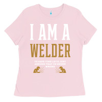 Bubblegum Pink I Am A WELDER - WELDER Job Gift Funny Ladies Tee - artisFamous