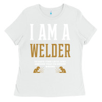 White I Am A WELDER - WELDER Job Gift Funny Ladies Tee - artisFamous