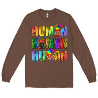 Chestnut Human Pride Lgbt Long Sleeve Tee - BundleAndBundleShop