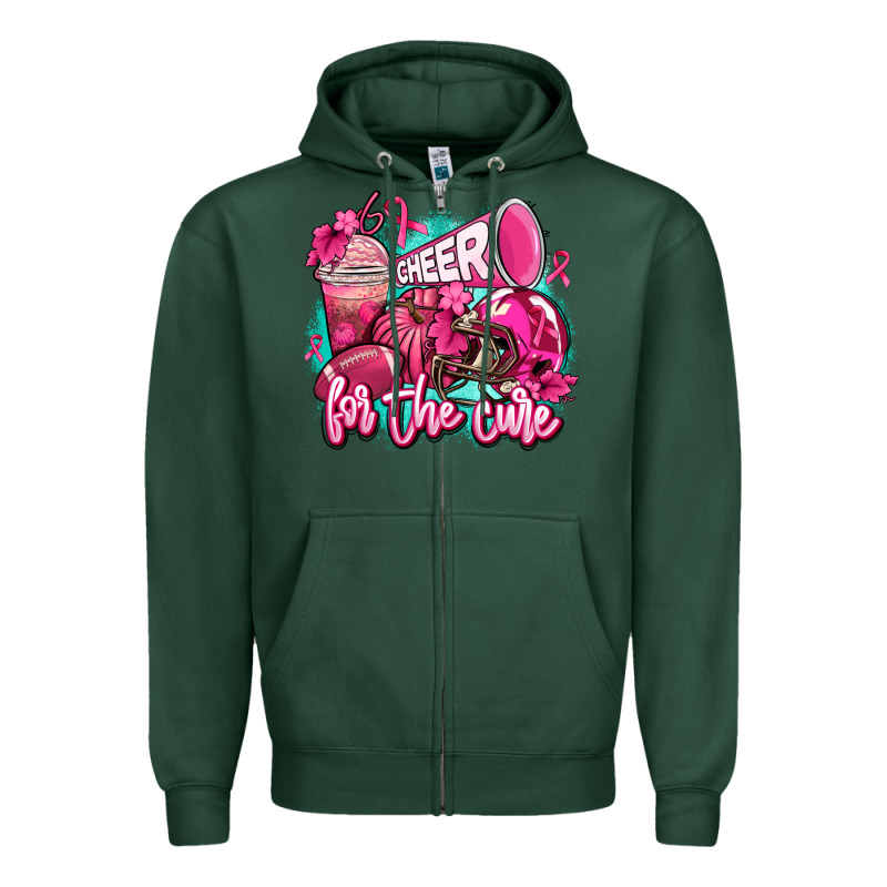 Cheer For The Cure Zipper Hoodie by AdoDesignShop | Teevron
