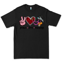 Black peace love nursing Premium Tee - Jasminsmagicworld