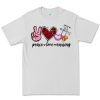 Dove Grey peace love nursing Premium Tee - Jasminsmagicworld