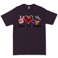 Plum peace love nursing Premium Tee - Jasminsmagicworld