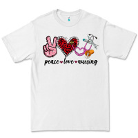 White peace love nursing Premium Tee - Jasminsmagicworld
