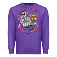 Purple funny motherhood Premium Sweatshirt - JahusDesignShop