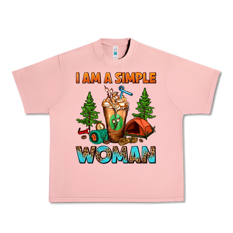 I Am A Simple Woman Camping Frappe Urban Heavy Tee by FaDigitalArtStudio | Teevron