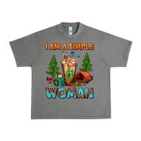 Tornado I Am A Simple Woman Camping Frappe Urban Heavy Tee - FaDigitalArtStudio