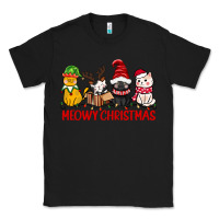 Black meowy christmas Classic Tee - CowGirlArtShop