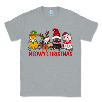 Heather Grey meowy christmas Classic Tee - CowGirlArtShop