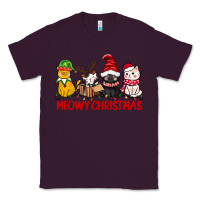 Plum meowy christmas Classic Tee - CowGirlArtShop