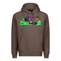 Coffee Too Cute To Spook Baby Orangutan Premium Hoodie - LillyAllenDesigns