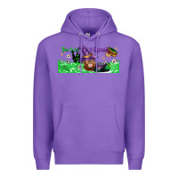 Purple Too Cute To Spook Baby Orangutan Premium Hoodie - LillyAllenDesigns