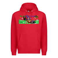 Red Too Cute To Spook Baby Orangutan Premium Hoodie - LillyAllenDesigns