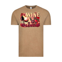 Wine Is My Valentine's Day Vintage Tee | Teevron