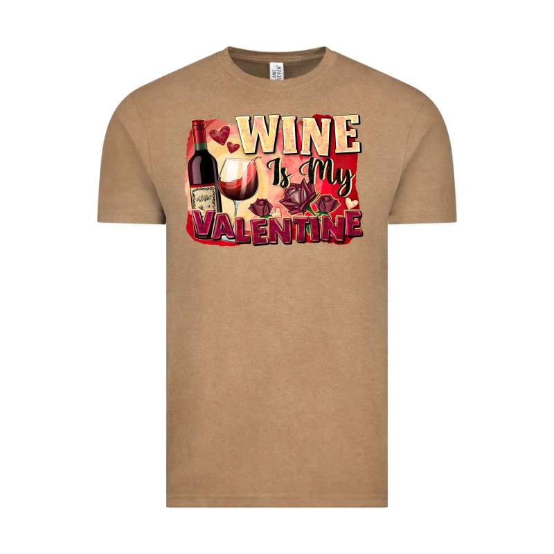 Wine Is My Valentine's Day Vintage Tee by FaDigitalArtStudio | Teevron