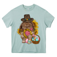 Arona Western Rabbit with sunflowers Easter Day Heavy Core Tee - HowdyJamesFarm