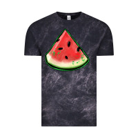 Cloud Black watermelon sliece Vintage Tee - Jasminsmagicworld
