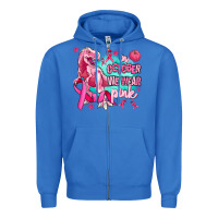 True Royal dinosaur  in october we wear pink Zipper Hoodie - AdoDesignShop