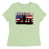 Matcha Freedom 4th of july Ladies Tee - CowGirlArtShop