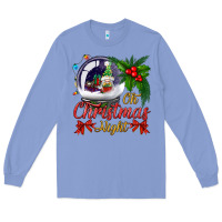 Colony Blue oh christmas night snow globe Long Sleeve Tee - BundleAndBundleShop